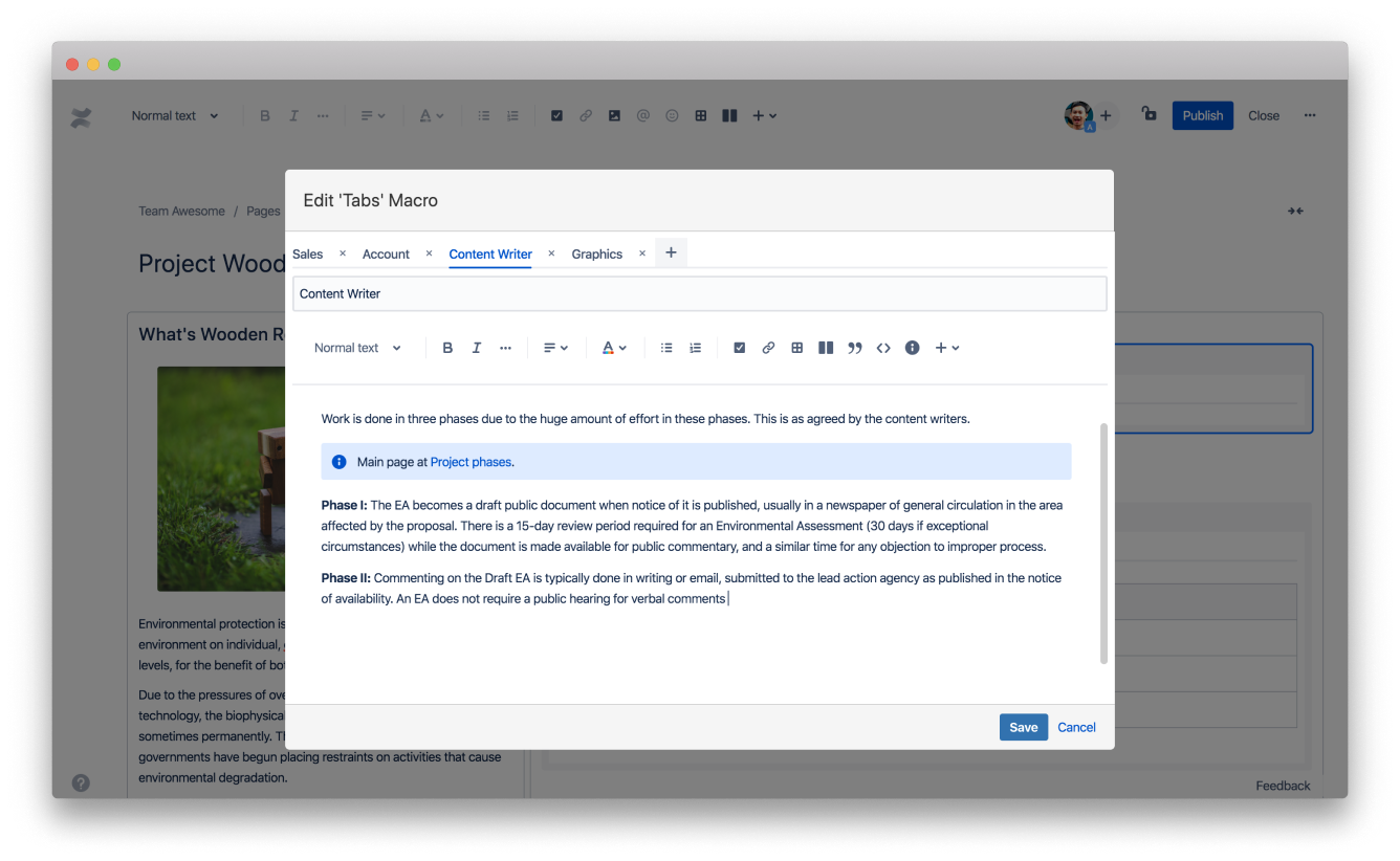 Announcing Composition for Confluence Cloud Creating tabs made easy